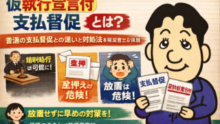 仮執行宣言付支払督促とは？普通の支払督促との違いと対処法を司法書士が解説