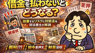 借金を払わないとどうなる？放置するリスクと対処法を司法書士が解説