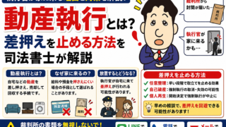 動産執行とは？執行官が家に来る理由と差押えを止める方法を司法書士が解説
