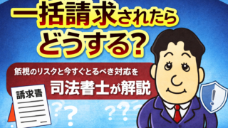 一括請求されたらどうする？無視のリスクと今すぐ取るべき対応を司法書士が解説