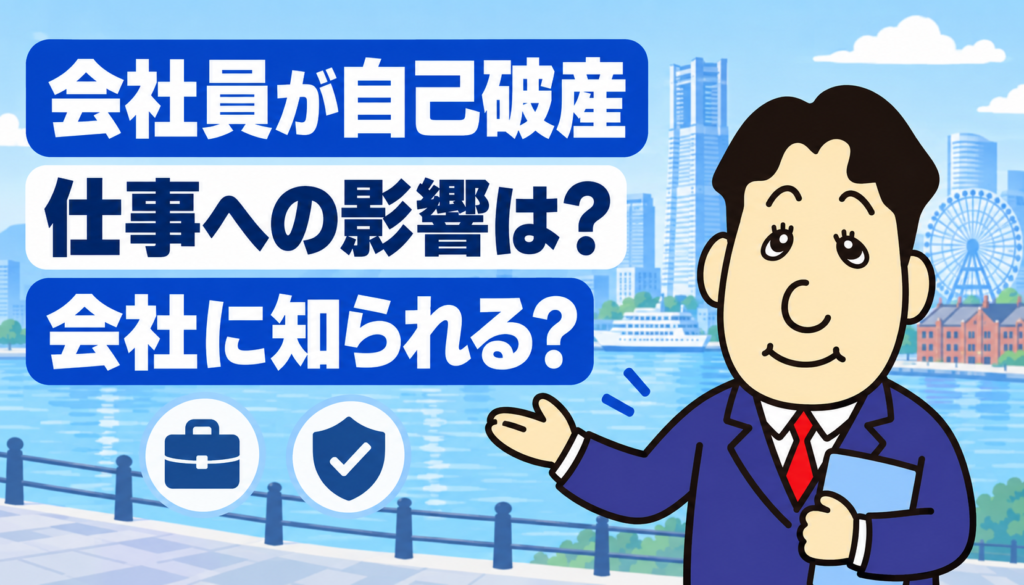 会社員の自己破産による仕事や勤務先への影響を司法書士が解説する横濱つきあかり法務事務所の記事画像