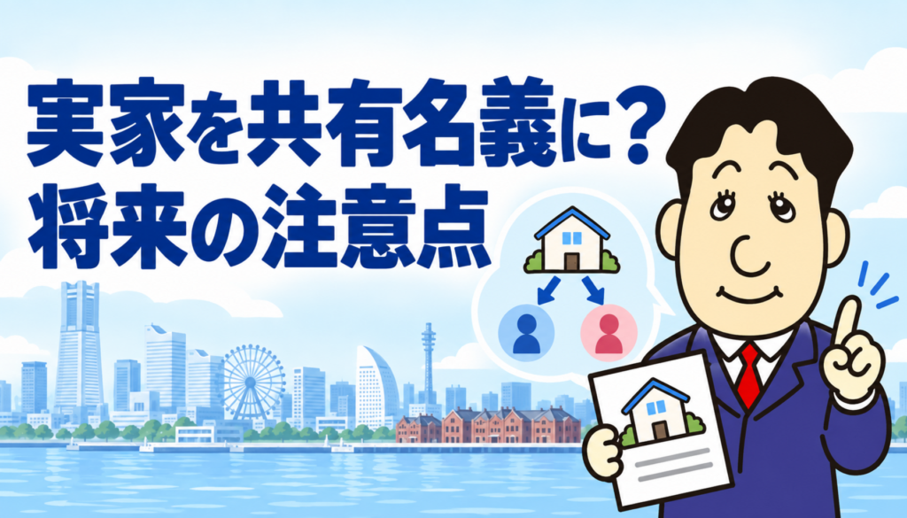 実家を兄弟の共有名義で相続する際の注意点を司法書士が解説する横濱つきあかり法務事務所の記事画像