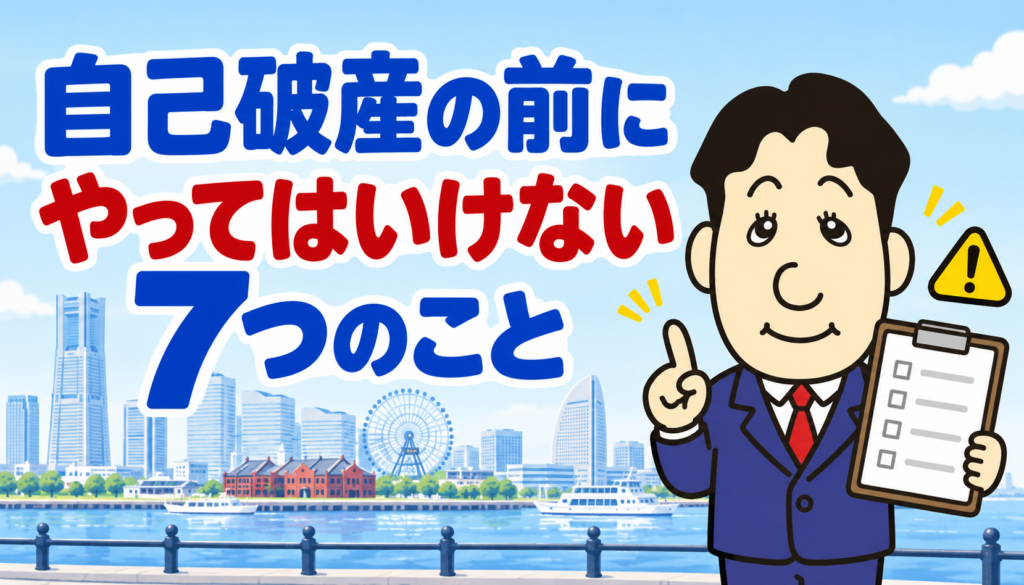 自己破産前にやってはいけない7つのことを司法書士が解説する横濱つきあかり法務事務所の記事画像