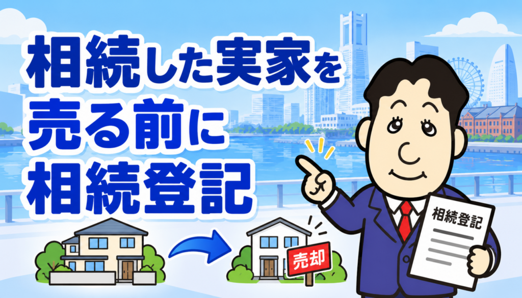 相続した不動産を売却する前の相続登記と手続の順番を司法書士が解説する横濱つきあかり法務事務所の記事画像